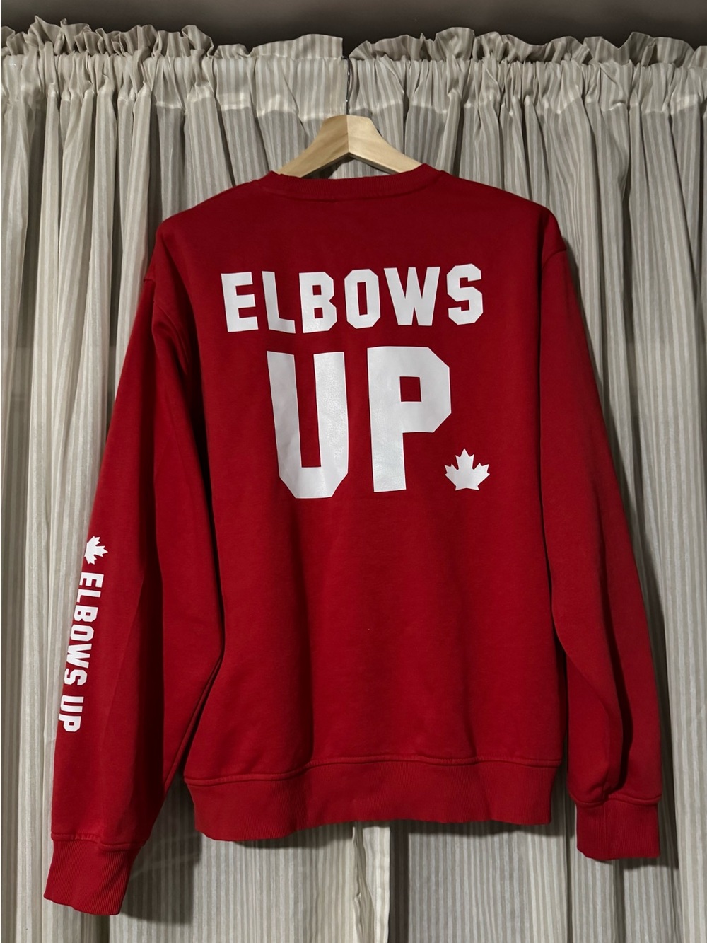 Red Elbows Up Crewneck Sweatshirt  (Unisex)